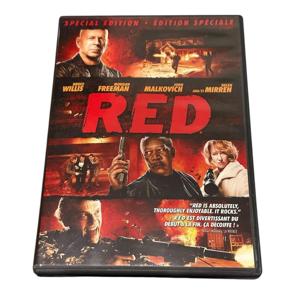 RED DVD Special Edition 2011 Bruce Willis Morgan Freeman Action Comedy Bilingual